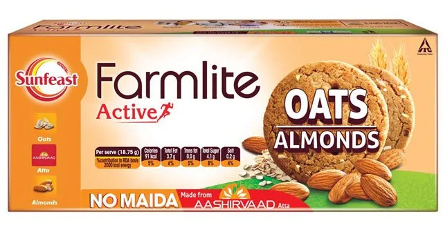 Sunfeast Farmlite Digestive Oats with Almond biscuits