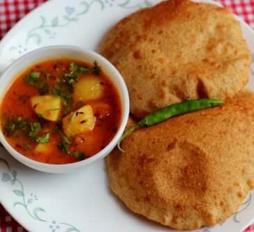 Calories in Puri and Aloo ki Sabzi