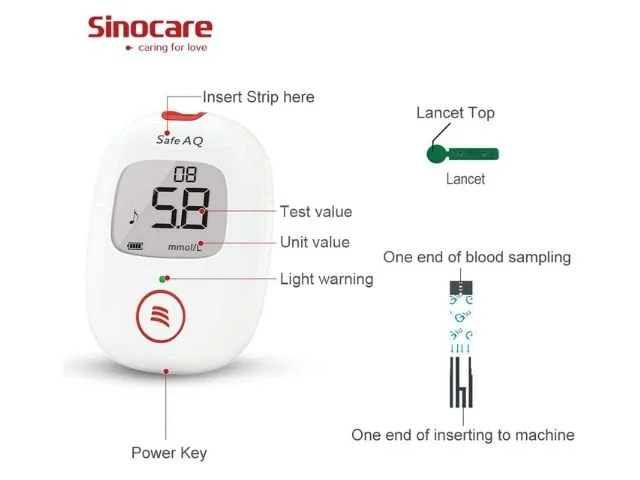 Sinocare AQ Voice Diabetes Test Kit Review 3 4